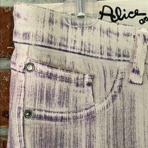 Alice+Olivia Purple Jeans